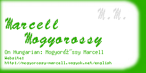 marcell mogyorossy business card